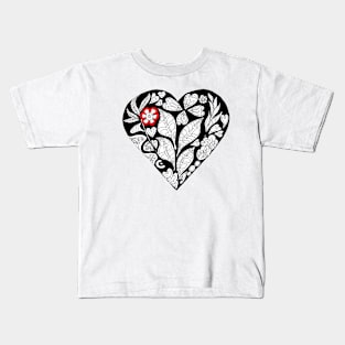 Hearts and flowers Kids T-Shirt